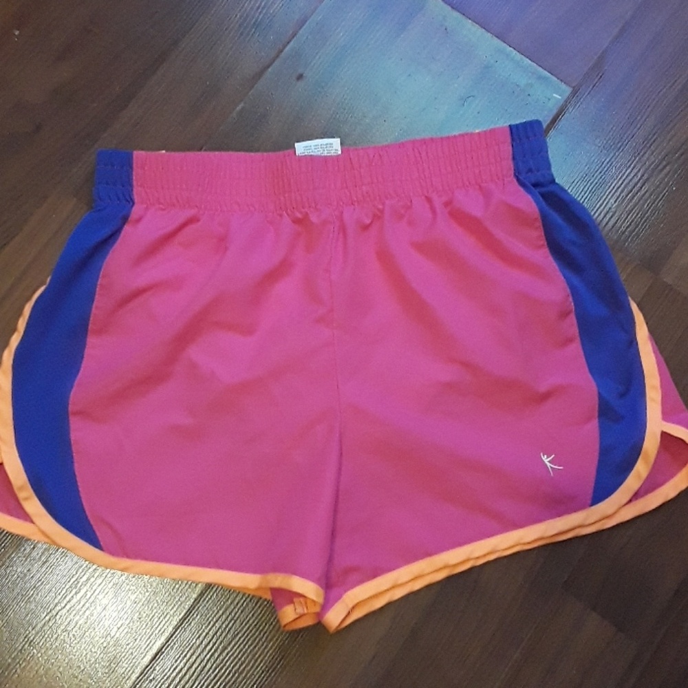 Hot pink athletic shorts